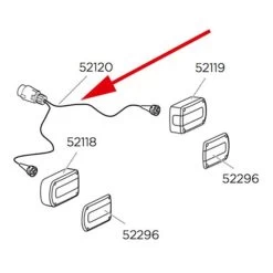 Câble De Rechange Thule Pour Lumières Minipoint 7 Pôles 1400 Mm