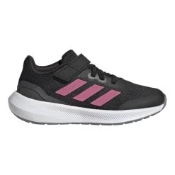 Chaussures Adidas Runfalcon 3.0 Sport Elastic Lace Top Strap Noir Rose Enfant