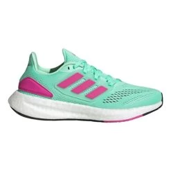Chaussures Adidas Pureboost 22 Bleu Clair Rose Femme