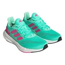Chaussures Adidas Pureboost 22 Bleu Clair Rose Femme -Sport Équipements Magasin ad hq8577 003