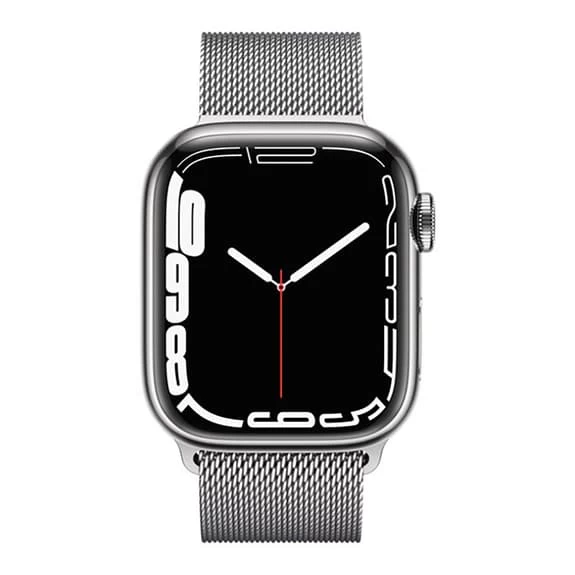 Apple Watch Series 7 GPS Cellular 41 Mm Acier Inoxydable Argenté Avec Bracelet Milanais 4 Apple Watch Series 7 GPS Cellular 41 Mm Acier Inoxydable Argenté Avec Bracelet Milanais – Image 2