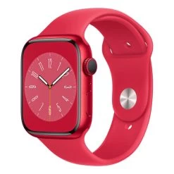 Apple Watch Series 8 GPS 45 Mm Aluminium Rouge Avec Bracelet Sport Rouge