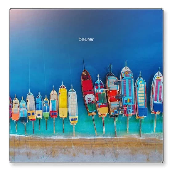 Balance Numérique En Verre Beurer GS 215 Bleu 4 Balance Numérique En Verre Beurer GS 215 Bleu – Image 2