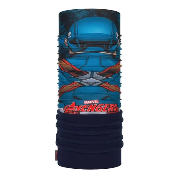 Buff Polar Superheroes Captain America Bleu Rouge Noir Enfant 4 Buff Polar Superheroes Captain America Bleu Rouge Noir Enfant – Image 2