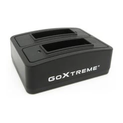 Chargeur Double De Batterie Easypix Pour GoXtreme Black Hawk Et Stage