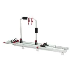 Porte-vélos Fiamma Garage Slide Pro-Bike Pour 2 Vélos Gris Argenté Noir Rouge