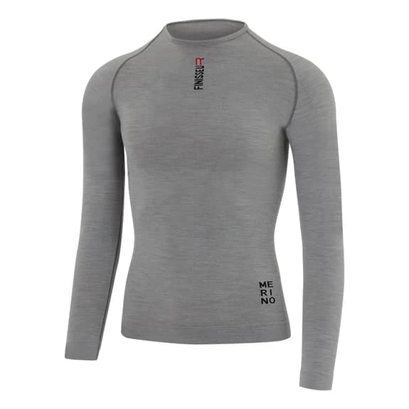 Maillot De Corps Finisseur Merino Thermal Manche Longue Gris 3 Maillot De Corps Finisseur Merino Thermal Manche Longue Gris