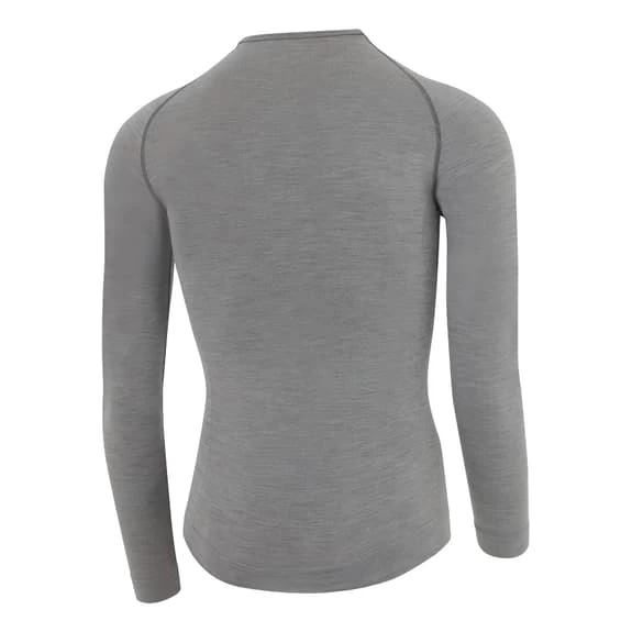 Maillot De Corps Finisseur Merino Thermal Manche Longue Gris 4 Maillot De Corps Finisseur Merino Thermal Manche Longue Gris – Image 2