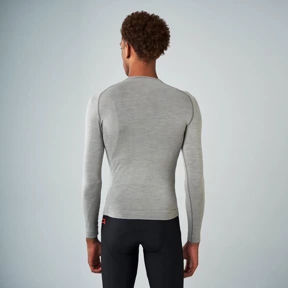 Maillot De Corps Finisseur Merino Thermal Manche Longue Gris 8 Maillot De Corps Finisseur Merino Thermal Manche Longue Gris – Image 6