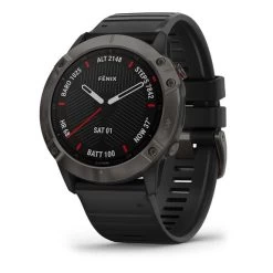 Garmin Fenix 6X Sapphire Gris Charbon Avec Bracelet Noir