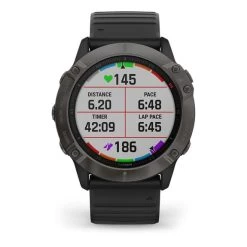 Garmin Fenix 6X Sapphire Gris Charbon Avec Bracelet Noir -Sport Équipements Magasin ga 010 02157 11 004