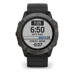 Garmin Fenix 6X Sapphire Gris Charbon Avec Bracelet Noir -Sport Équipements Magasin ga 010 02157 11 006