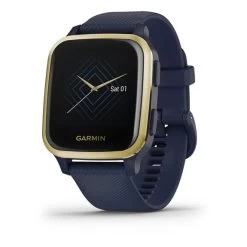Garmin Venu Sq Music Edition Bleu Marine Doré