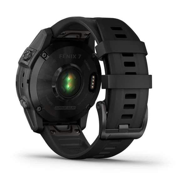 Garmin Fenix 7 Sapphire Solar Noir Titane Avec Bracelet Noir 4 Garmin Fenix 7 Sapphire Solar Noir Titane Avec Bracelet Noir – Image 2