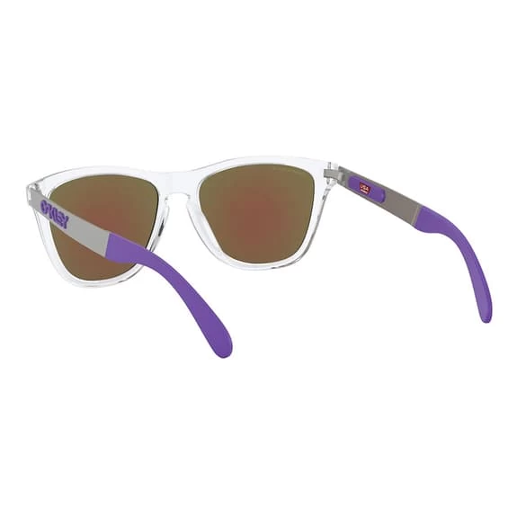 Lunettes Oakley Frogskins Mix Splatter Polished Clear Avec Verres Prizm Violet Polarized 7 Lunettes Oakley Frogskins Mix Splatter Polished Clear Avec Verres Prizm Violet Polarized – Image 5