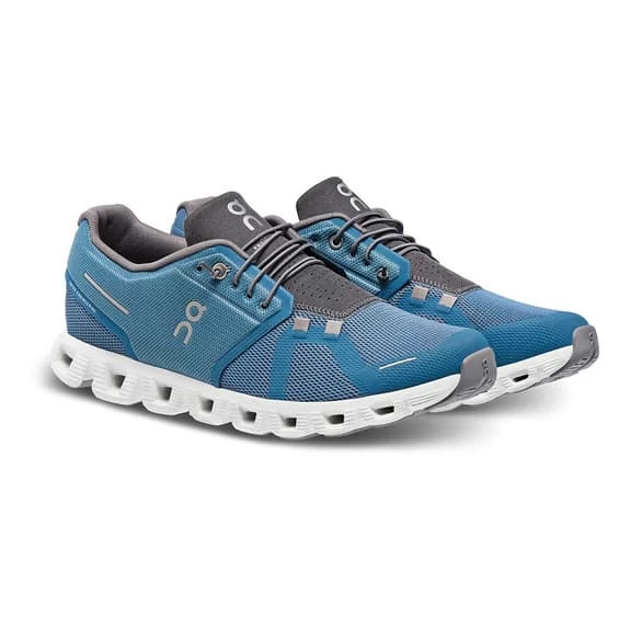 Chaussures On Running Cloud 5 Bleu Blanc Gris Foncé 8 Chaussures On Running Cloud 5 Bleu Blanc Gris Foncé – Image 6