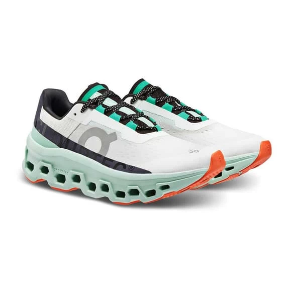 Chaussures On Running Cloudmonster Blanc Bleu Turquoise Noir Femme 8 Chaussures On Running Cloudmonster Blanc Bleu Turquoise Noir Femme – Image 6