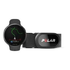 Cardiofréquencemètre GPS Polar Pacer Pro + Ceinture Cardio H10 Gris Noir