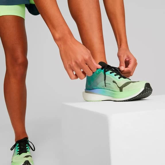 Chaussures Puma Deviate Nitro Elite 2 Race Day Bleu Vert Noir Femme 6 Chaussures Puma Deviate Nitro Elite 2 Race Day Bleu Vert Noir Femme – Image 4