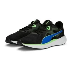 Chaussures Puma Twitch Runner Fresh Noir Bleu Vert Clair