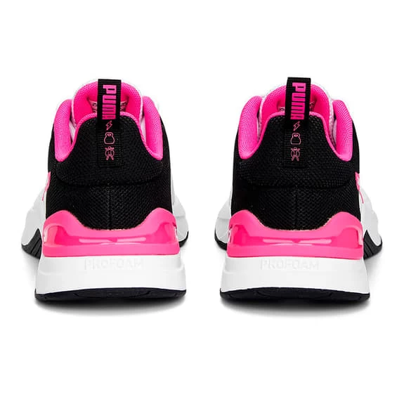 Chaussures Puma Infusion Blanc Noir Rose Femme 4 Chaussures Puma Infusion Blanc Noir Rose Femme – Image 2