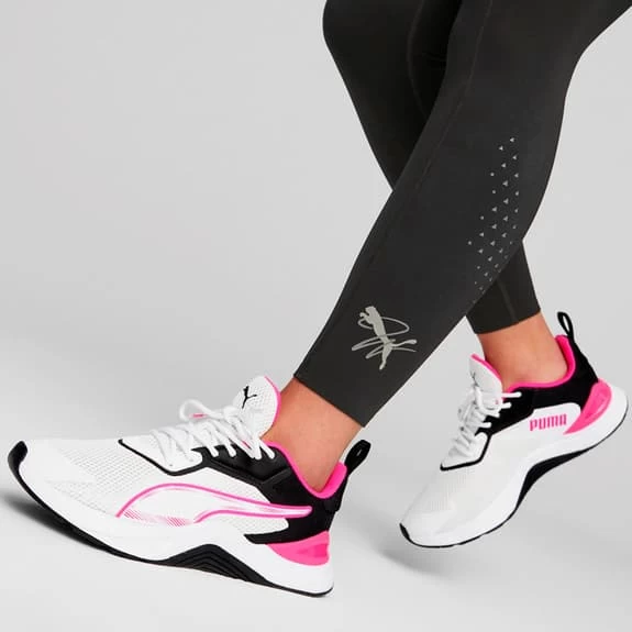 Chaussures Puma Infusion Blanc Noir Rose Femme 7 Chaussures Puma Infusion Blanc Noir Rose Femme – Image 5